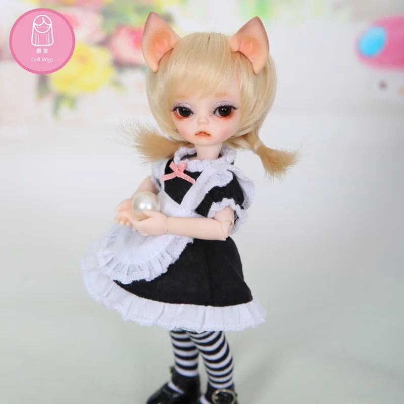 Парик для куклы BJD L8# Размер 4,5-6 дюймов 1/8 высокотемпературные кудрявые парики длинные волосы bjd sd кукольные парики в Красота