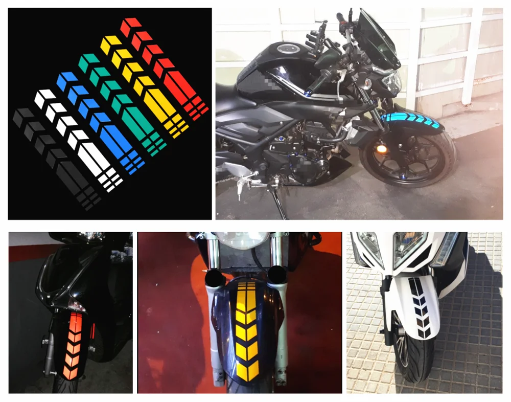 

Motorcycle shape reflective sticker wheel fender decal decoration for