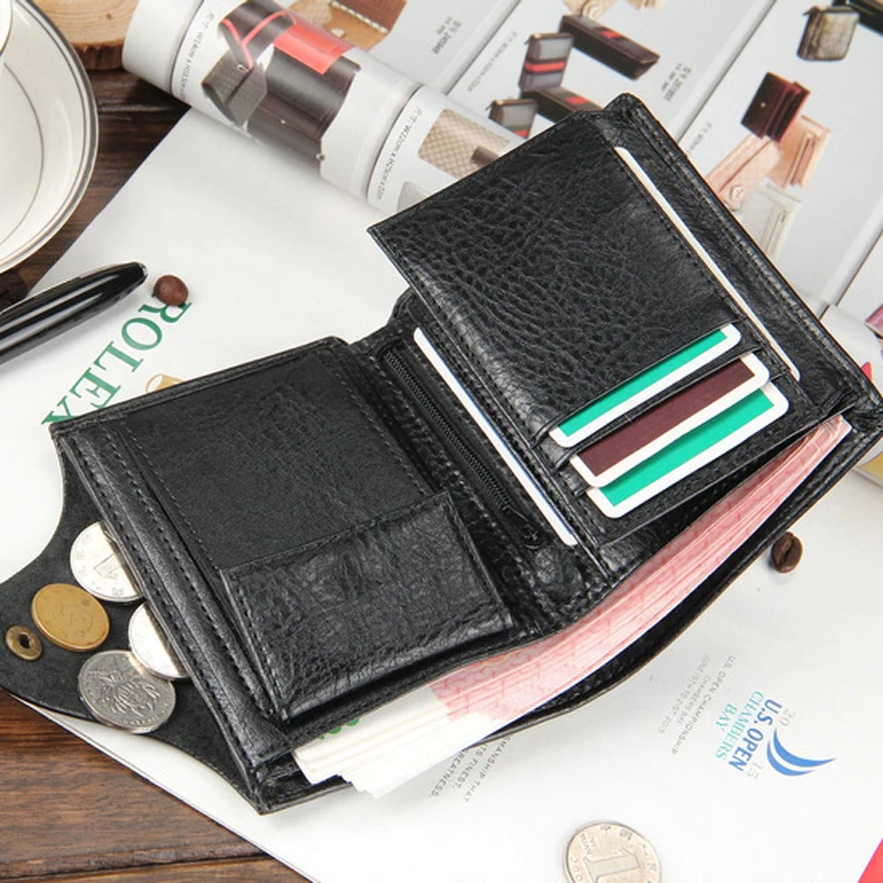 Baellerry брендовые винтажные дизайнерские Rfid мужские кошельки Держатель для карт