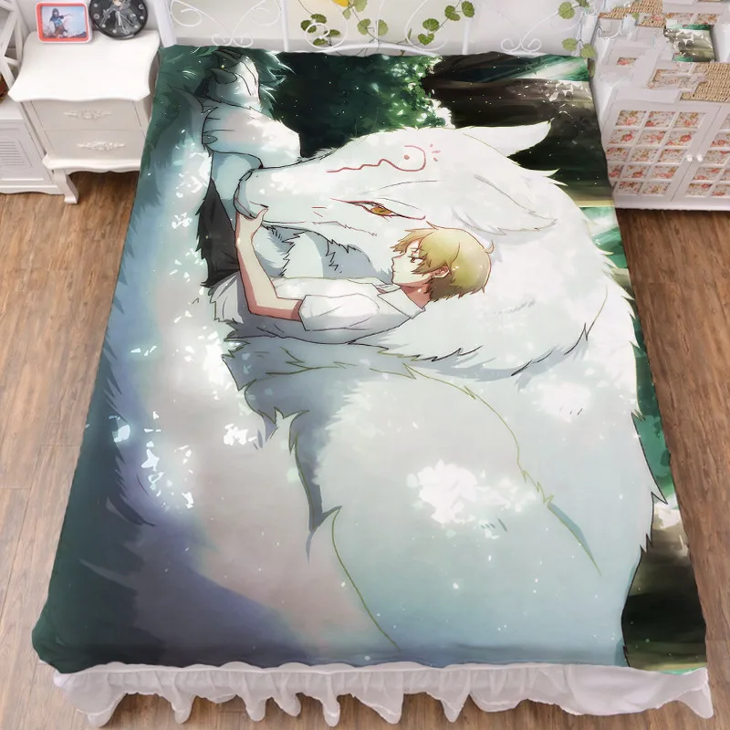 

150x200 см обувь для косплея; Аниме Natsume Такаси Нацумэ Рейко из молочного волокна, простыня и фланель Одеяло летние Стёганое одеяло