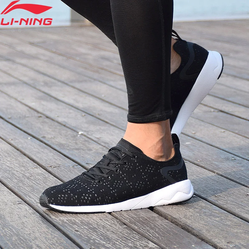 Мужская прогулочная обувь Li Ning Спортивная дышащая с подкладкой из мононити AGCM055