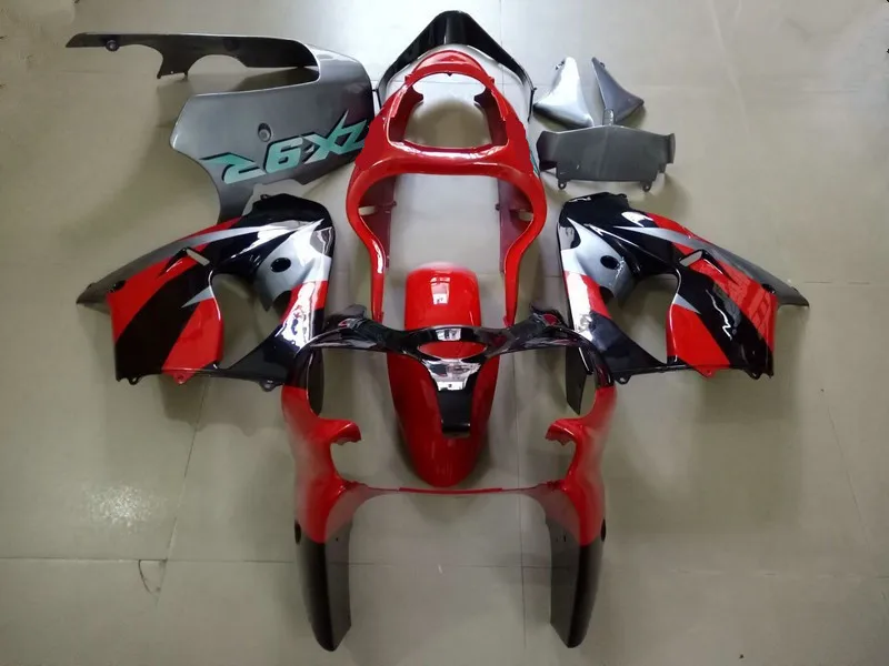 Обтекатель мотоцикла комплект для KAWASAKI Ninja ZX9R 2000 2001 00 01 zx 9r Красный Серый Черный ABS