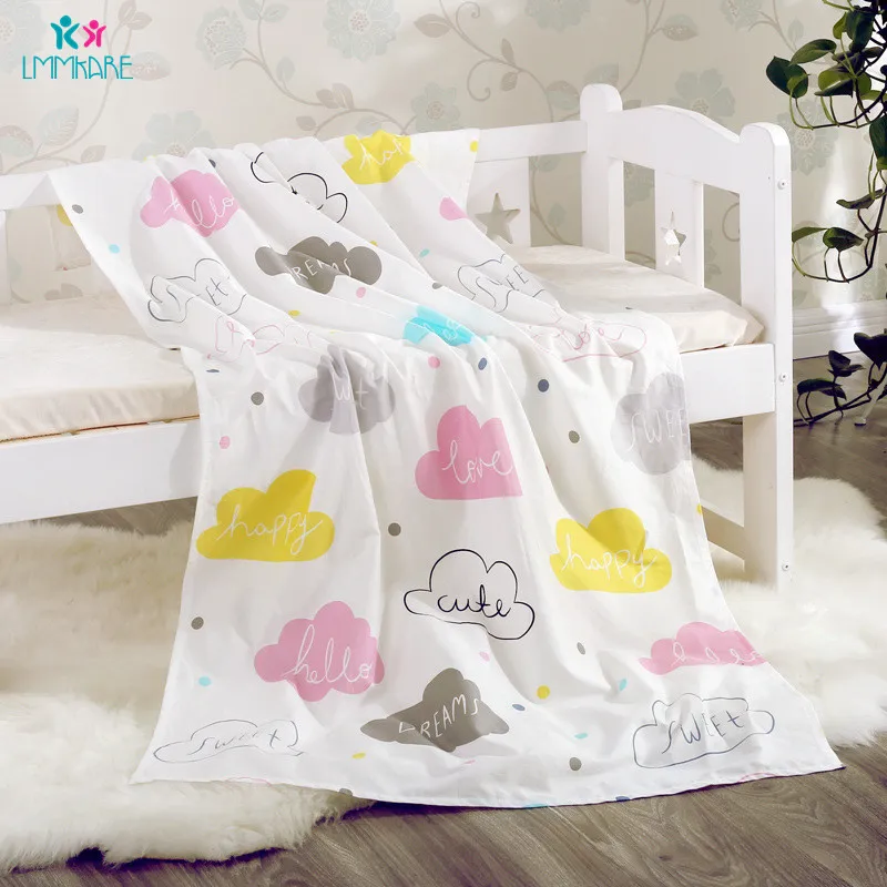 1pcs quilt cover Индивидуальное Мягкое хлопковое детское одеяло, чехол для младенцев, один пододеяльник 100*130 см, Комплект постельного белья с рисунком, 12 цветов - Цвет: 1pcs quilt cover