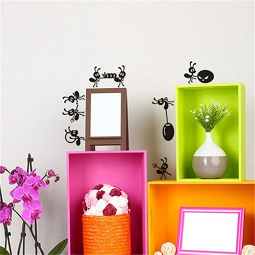 Декоративная наклейка на стену с изображением муравьев|decor wall mirrors|mirror lcdmirror disco |