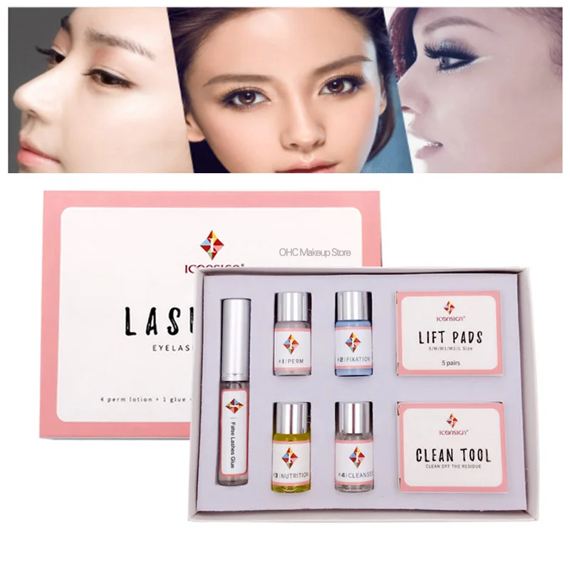 Lash Лифт комплект завивка Сыворотка для ресниц Рост продление Плойка завивки