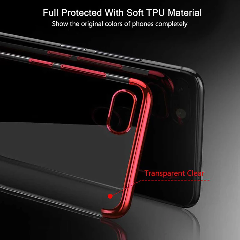 Чехол для Xiaomi Redmi 6A, мягкий силиконовый защитный бампер, прозрачный чехол для Redmi 6A, противоударный чехол 5,84''