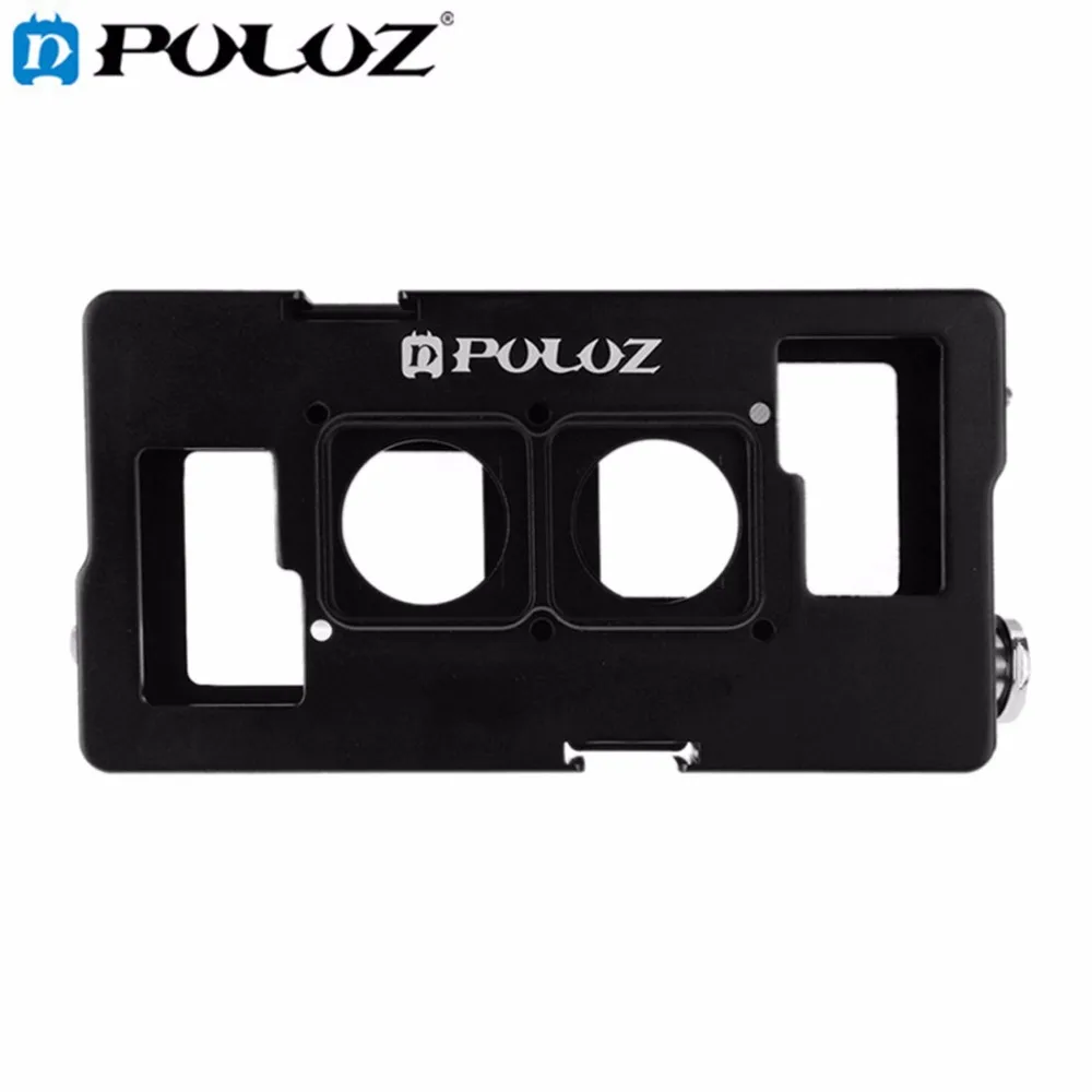 

PULUZ для Go Pro Аксессуары 2 в 1 Корпус Корпуса CNC алюминиевый сплав Защитная клетка с рамкой объектива для GoPro HERO4 HERO 4 / 3 +