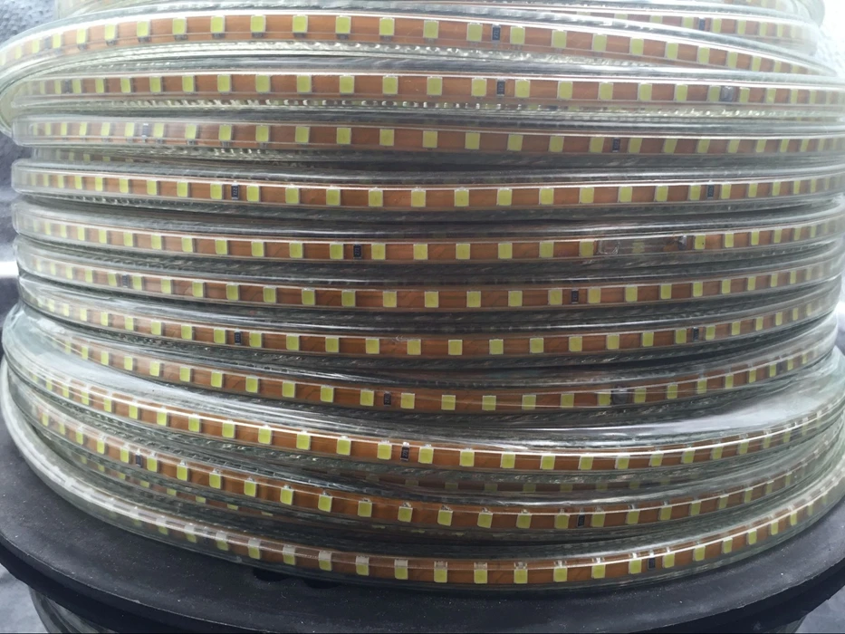 Водонепроницаемая гибкая светодиодная лента Kingoffer 1 м ~ 25 SMD 2835 переменный ток 220 В
