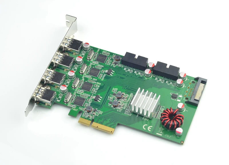 PCI E до 8 портов USB 3 0 концентратор Express адаптер расширения карты 20 Гбит/с супер