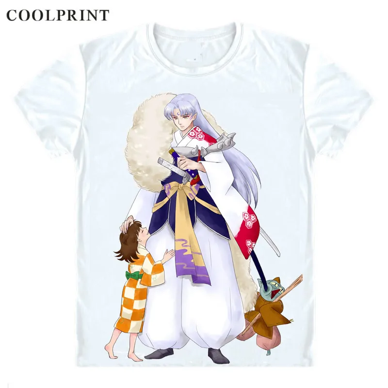 Sesshoumaru Sesshomaru Собаки Футболка с демоном Inuyasha феодальной сказка Повседневная