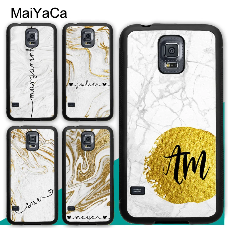 Индивидуальный золотой мраморный чехол для Samsung A21S A20e A71 A51 A10 A40 A50 A70 Galaxy S20 Plus S10 S9