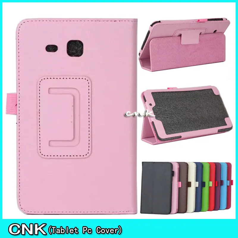 Ультратонкий чехол книжка Litchi 2 Folder Folio Stand Smart PU кожаный для Samsung Galaxy Tab A 7 0 2016 T280 SM