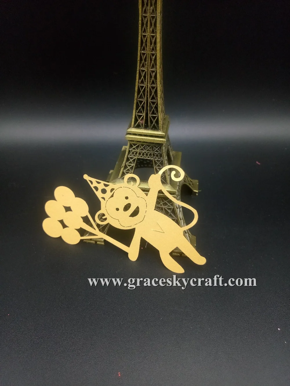 50 шт. бесплатная доставка новый дизайн обезьяны лазерная резка место имя