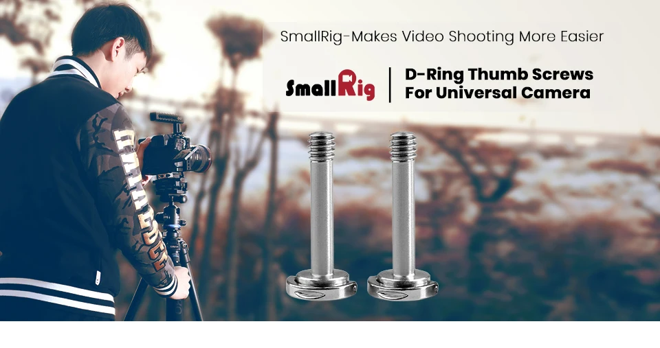 SmallRig 1/" D-Ring Thumb винты для камеры Rig Kit(2 шт в упаковке)-1795