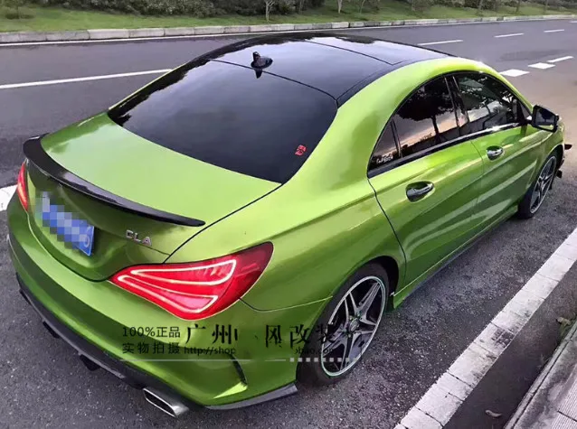 Для Benz CLA W117 спойлер 2013 2017 Высококачественный ABS Материал заднее крыло автомобиля