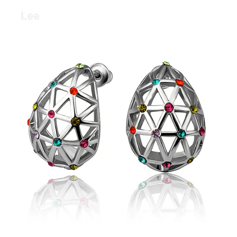 E834 Euro style stud earrings for woman modern jewelry magnetic hollow-out earring pendientes | Украшения и аксессуары