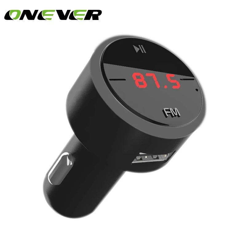Автомобильный fm передатчик Onever модулятор 3.1A с двумя usb портами автомобильное