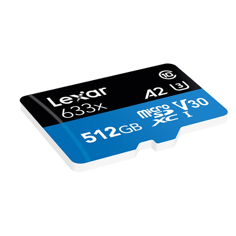 Lexar Micro sd карта 512 ГБ 95 МБ/с./с Высокая производительность 633x высокоскоростная
