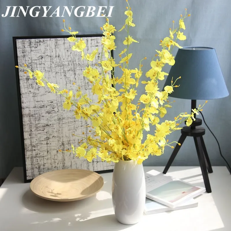 100 см шелковые орхидеи Oncidium Моделирование искусственных цветов цветок танец