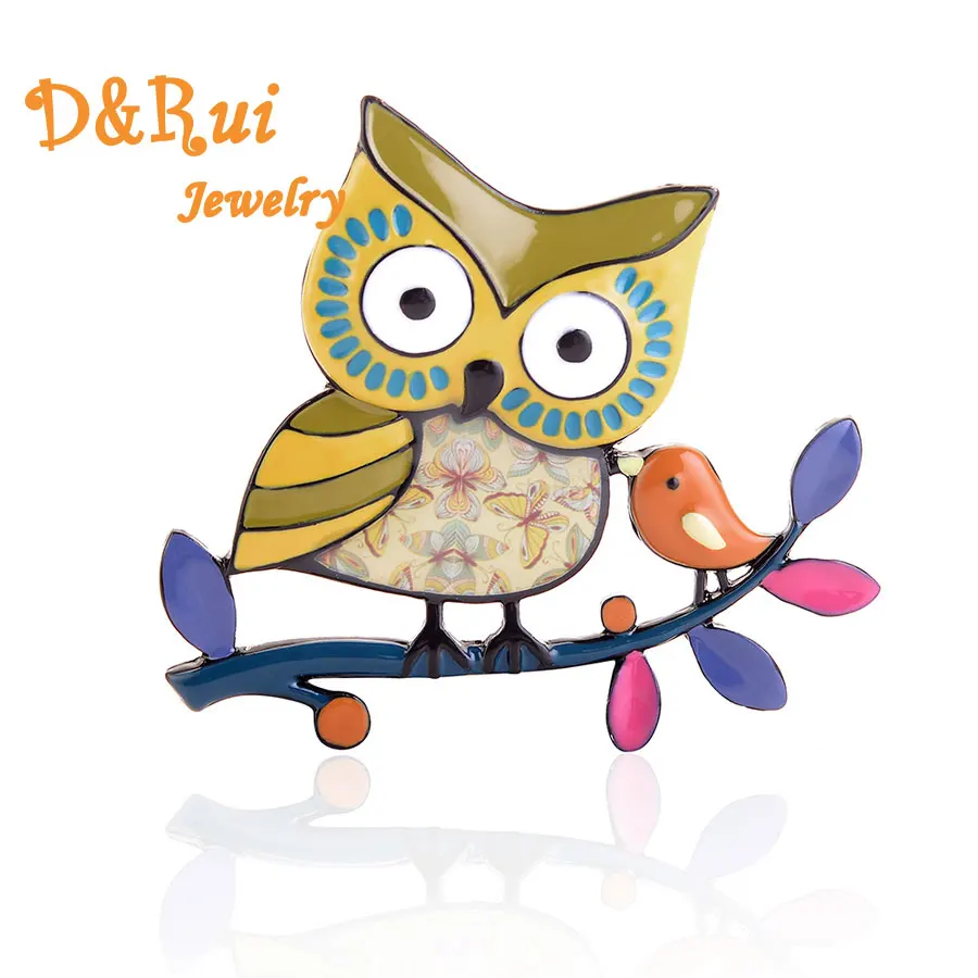 D & Rui желтые женские милые эмалевые металлические шпильки с животными из сплава