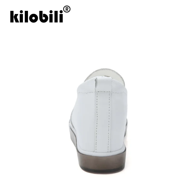Kilobili/2019 г. весенние женские туфли на плоской подошве слипоны кроссовки платформе