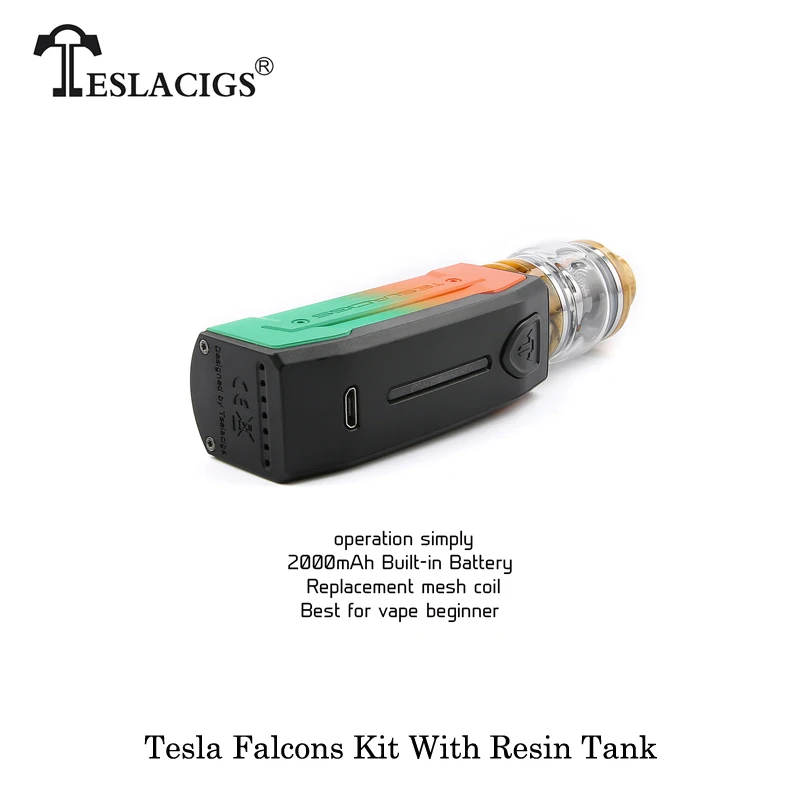 Электронные сигареты Tesla Falcons стартовый набор встроенный полимерный бак емкостью