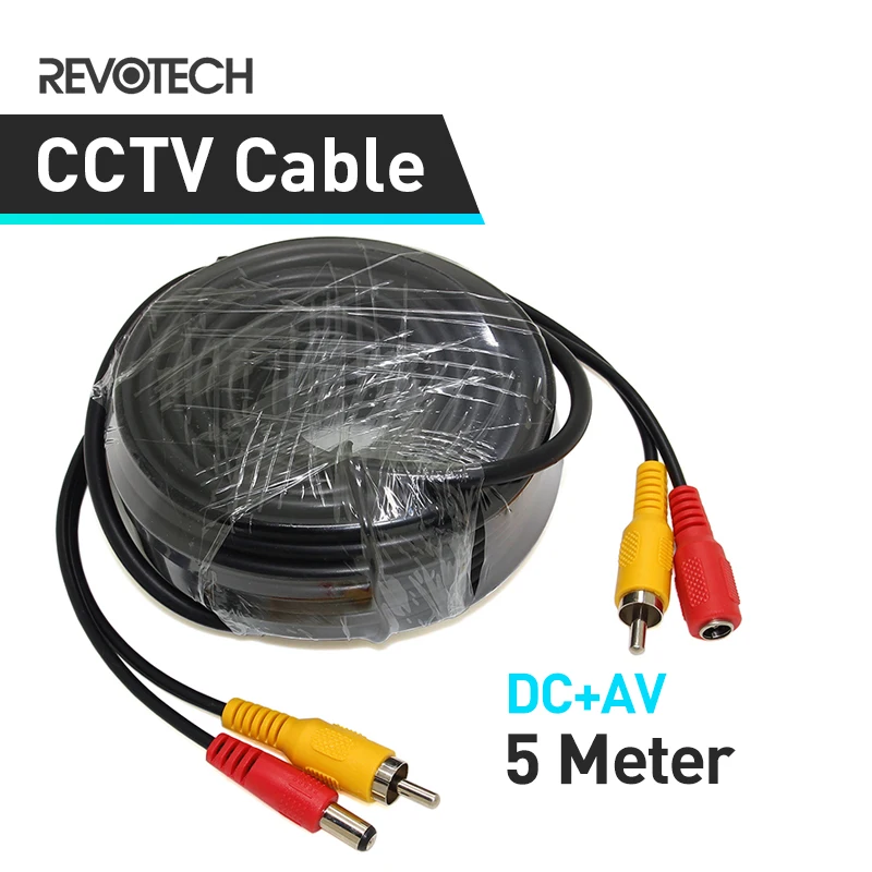 Кабель камеры видеонаблюдения DC AV 2 в 1 5 м|power cctv|camera cablecctv camera cable |