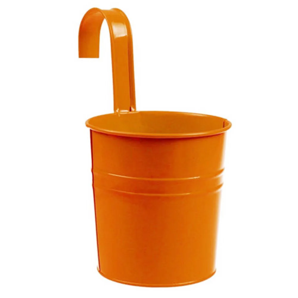 1x металлические подвесные корзины для сада с железным декором|Цветочные горшки и