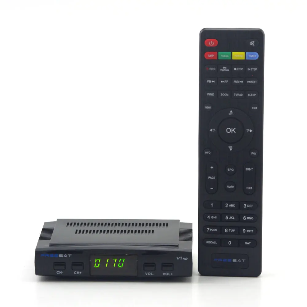 Freesat V7 HD FTA DVB-S2 Спутниковые антенны Поддержка powervu CCcam YouPorn с USB Wi-Fi Dongle |