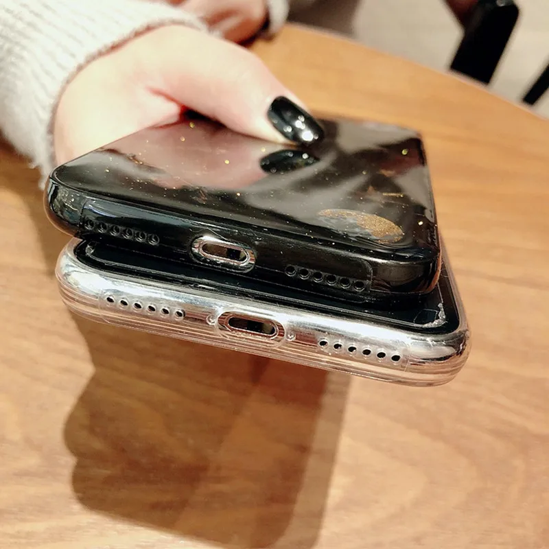 Cyato милый космический блестящий чехол для iPhone X XS прозрачный мягкий силиконовый
