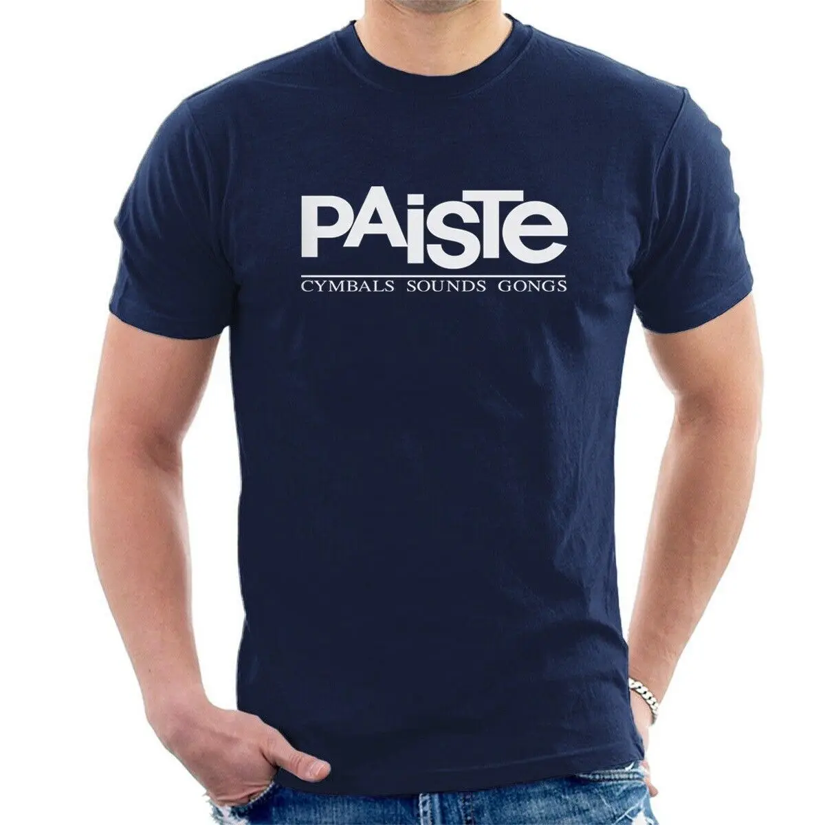 PAISTE футболка тарелки барабаны ударник все размеры S33 Летняя мужская модная