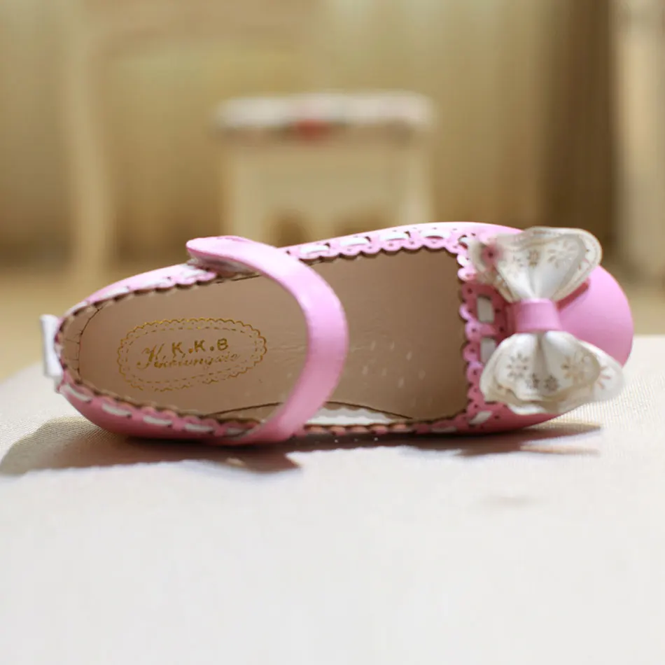 Детская обувь MSMAX из искусственной кожи с бантом бабочкой на липучках для девочек