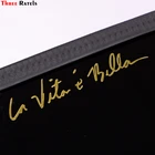 Three Ratels MT-047# 23*120мм la vita e bella жизнь красивая на итальянском никель золотистые металлические наклейки на авто Никелевый сплав наклейки на авто ноутбук