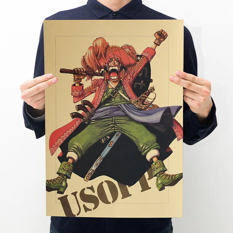 One Piece Sticker Action Figure Zoro Sanji Wall Stickers Bar Kids Bedroom Deco Poster Game Collection Card For Children|Игровые фигурки