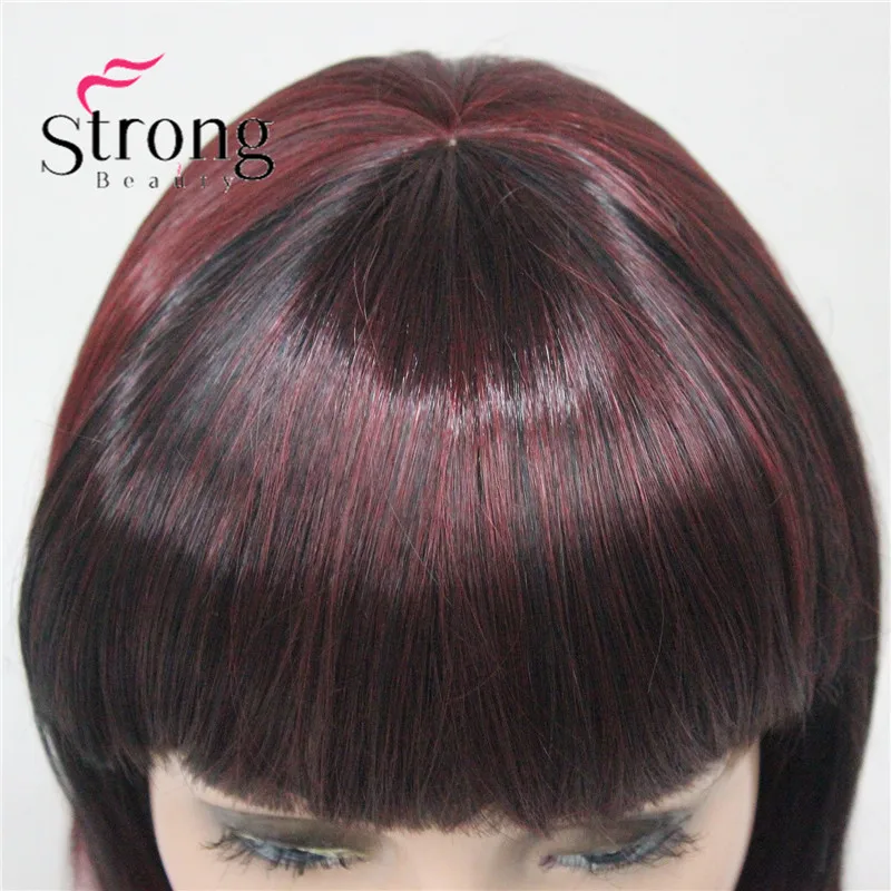 StrongBeauty женский короткий боб прямой блонд полный синтетический парик для повседневной носки