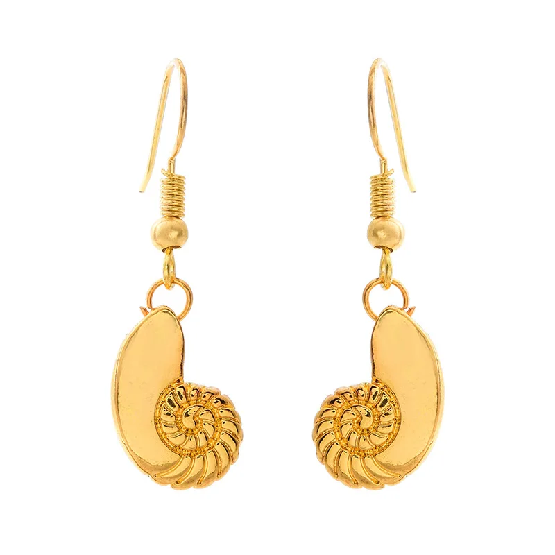 Cute conch drop earrings for women fashion river snail jewelry shell as gift factory bulk | Украшения и аксессуары