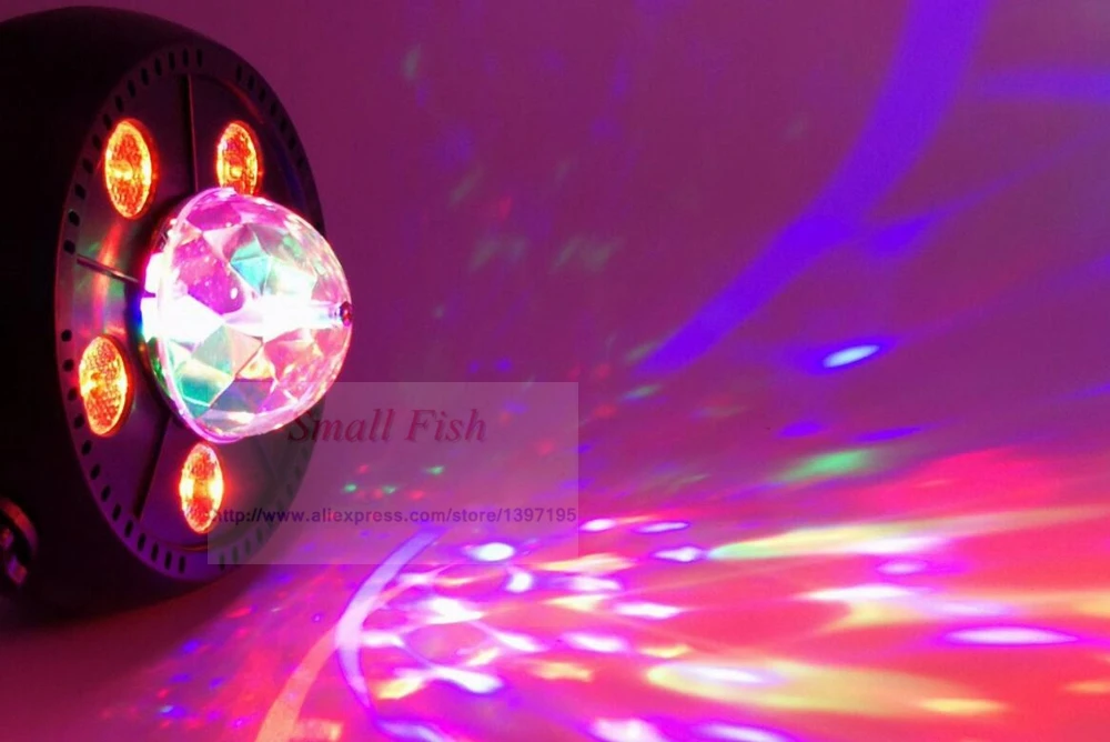 11 Вт RGB светодиодный хрустальный магический шар светодиодный сценический светильник DJ KTV диско лазерный светильник вечерние светильник s Звук ИК пульт дистанционного управления Рождественский проектор