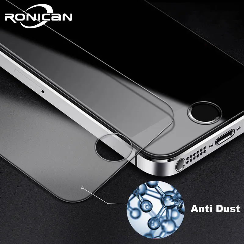 Пленка из закаленного стекла для Apple iPhone 5 RONICAN 0 26 мм 2.5D 9H твердость HD защита экрана