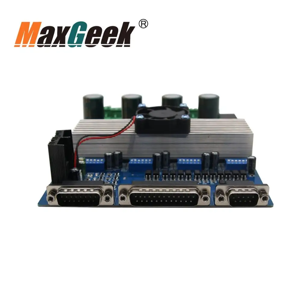 Maxgeek 3 оси/4 оси TB6560 Драйвер шагового двигателя Mach3 контроллер ЧПУ 4 гравер плата
