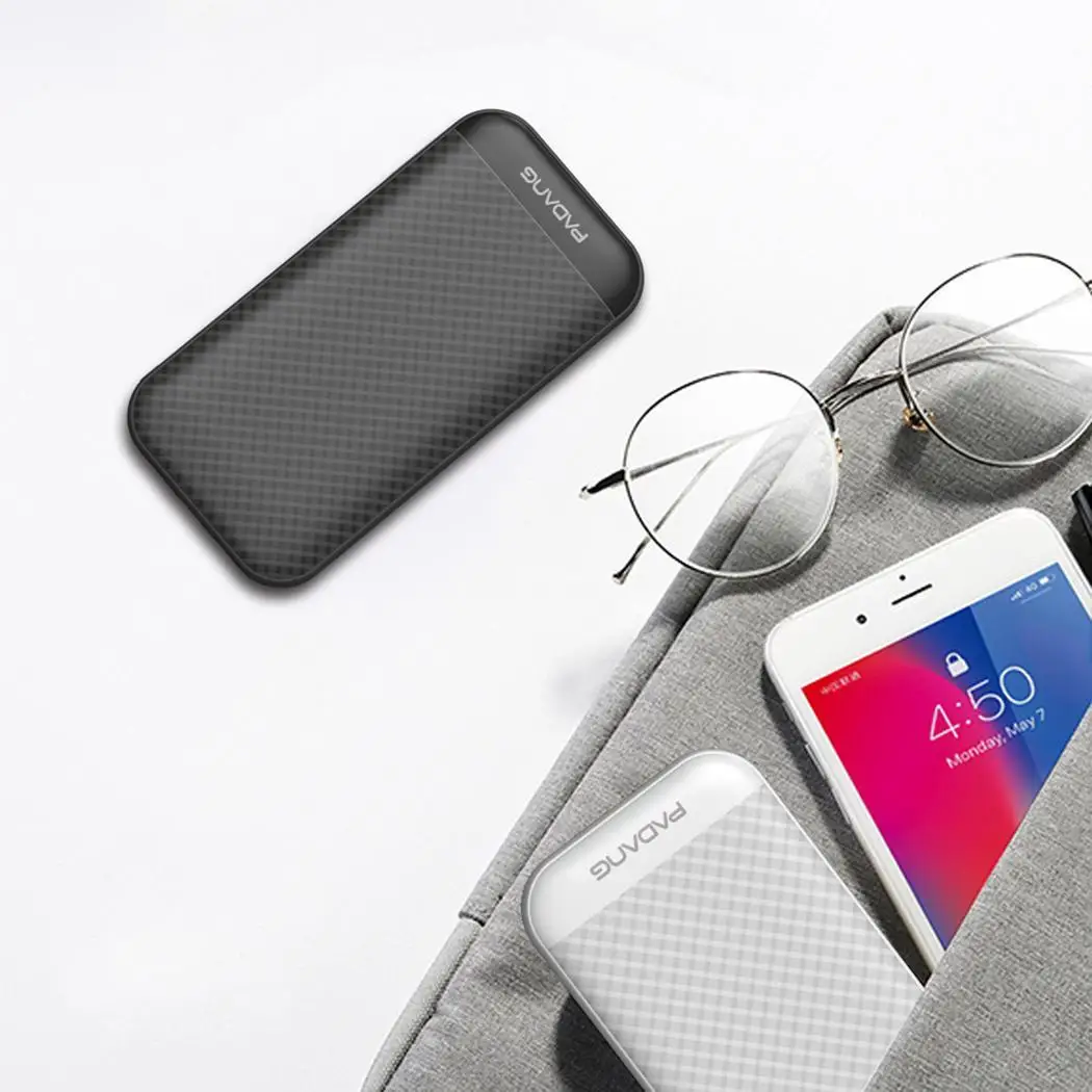 10000 мАч портативное Внешнее зарядное устройство power Bank для сотового легкого и