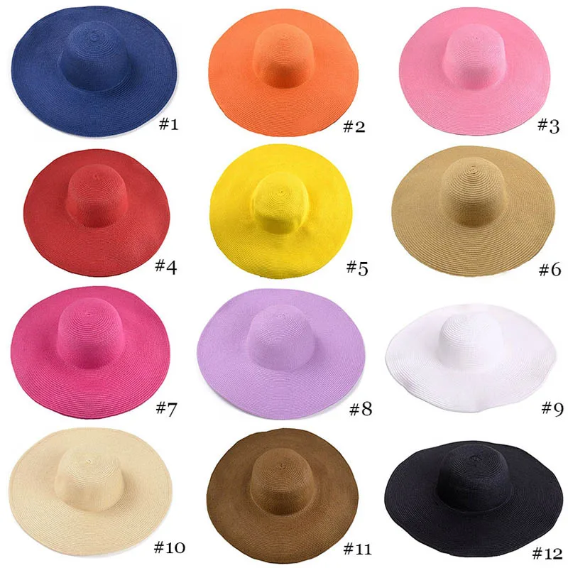 

Elegant Women Paper Straw Hat Packable Wide Brim Sun Hat Ladies Shade Floppy Kentucky Derby Hat Summer Beach Hat DIY Boater Cap