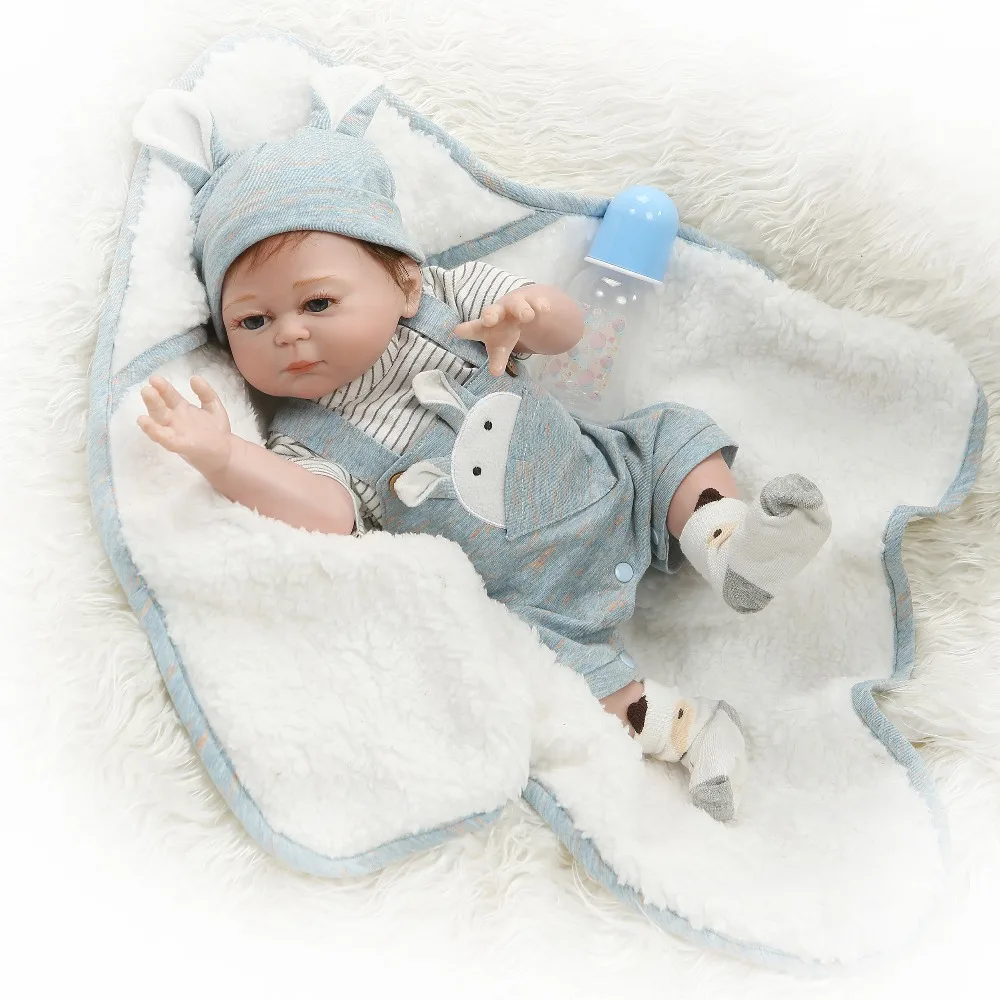NPK 49 см силиконовый reborn baby doll twins мальчик и девочка bebes ручная краска красная кожа