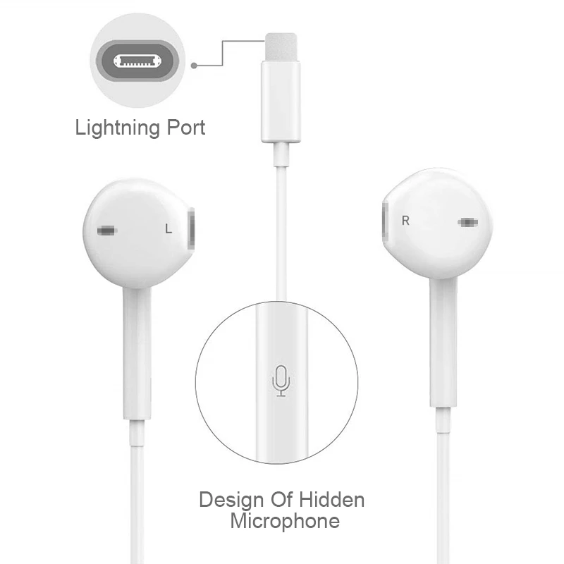Для iPhone телефон гарнитура HIFI стерео Apple наушники игровой наушник с микрофоном для