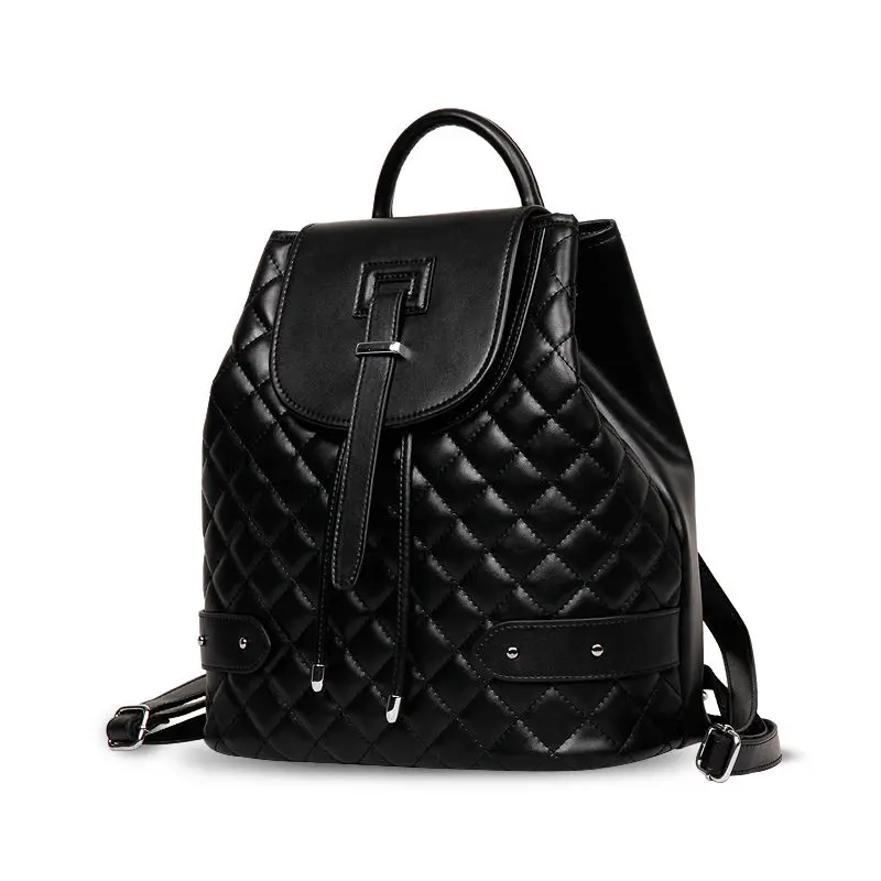 ЗАПАДНОЙ БЛАГОПРИЯТНЫЙ Натуральная Кожа Рюкзак Женский США И ЕС Стиль Большой