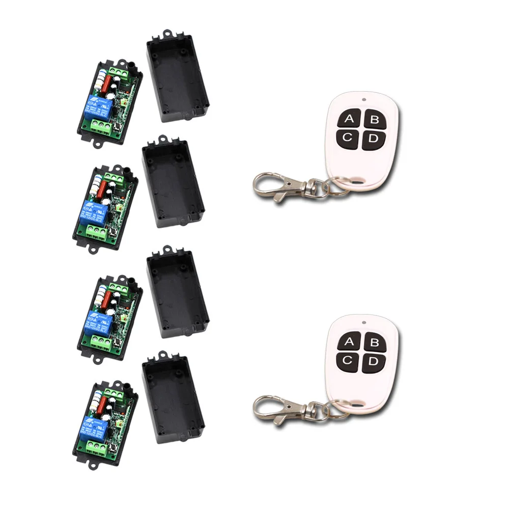 

Беспроводной пульт дистанционного управления переменного тока 110 В 1 канал переключатель 10 А реле 220 В радиочастотная система дистанционног...