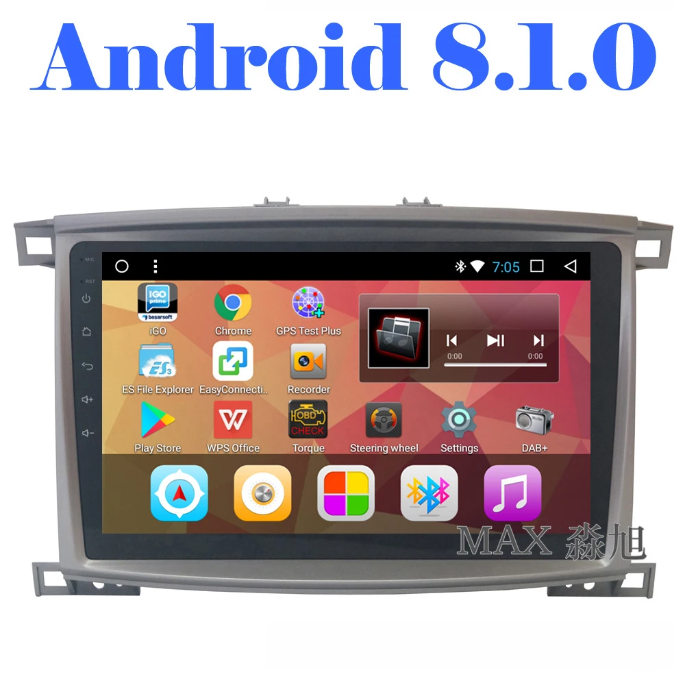 Макс GPS навигационная система Android 8.1.0 автомобильный dvd плеер для Toyota Land Cruiser 100 LC100