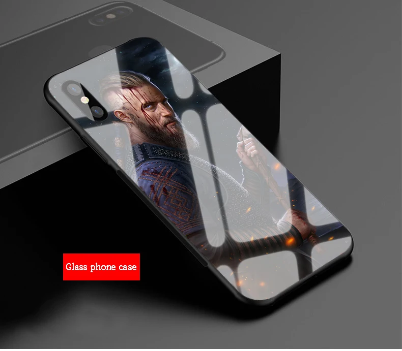 Рагнар Лодброк Викинги Роскошные закаленное стекло чехол для телефона iPhone 5 5C 5S SE