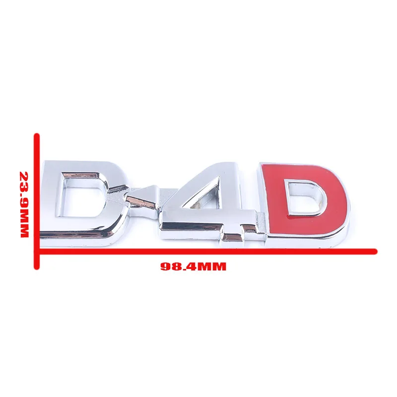 Новый высококачественный металлический 3d логотип D4D боковая Эмблема для