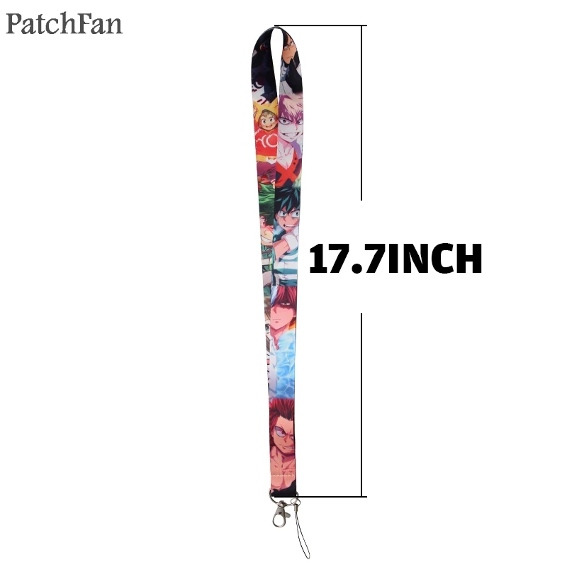 Patchfan аниме брелок талреп лямки лента шейный ремешок Ткань para идентификационный
