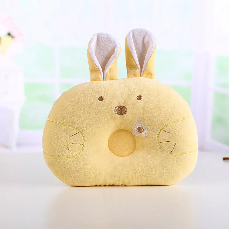 Подушка для формирования головки новорожденных, дышащая, противоплоскостная, поддержка шеи младенца, кормление, картонный кролик, 3 цвета.